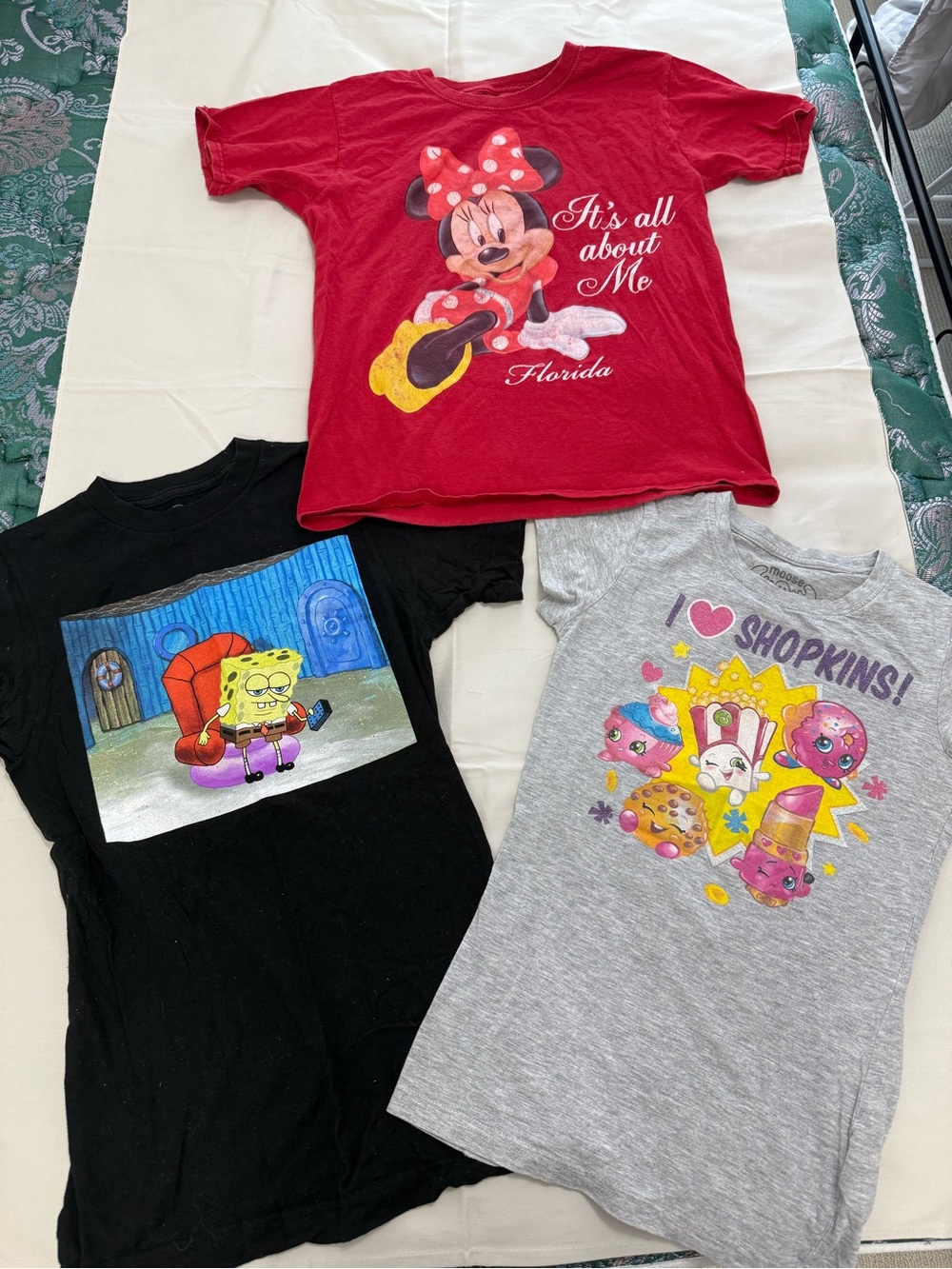 Bundle of 3 Character Kids T-shirts Size 10-12